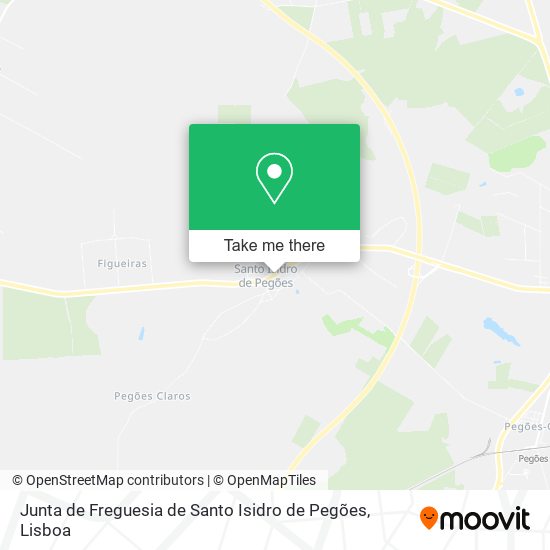 Junta de Freguesia de Santo Isidro de Pegões mapa