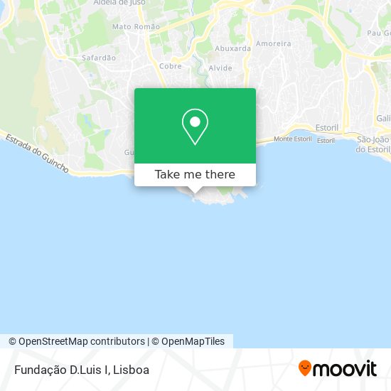 Fundação D.Luis I mapa