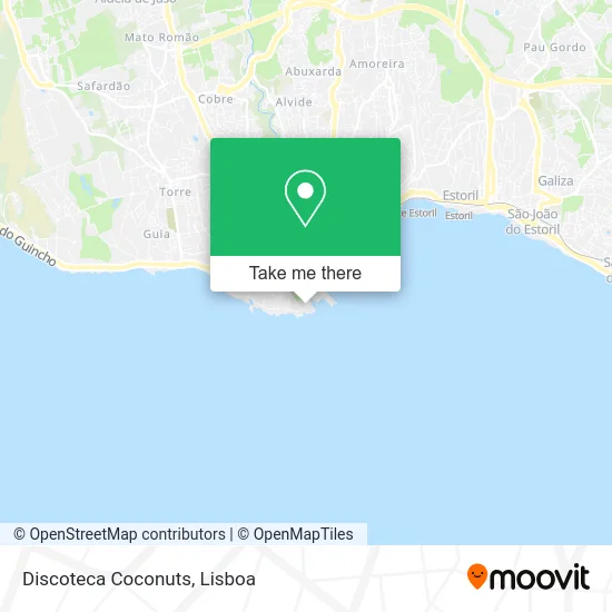 Discoteca Coconuts map