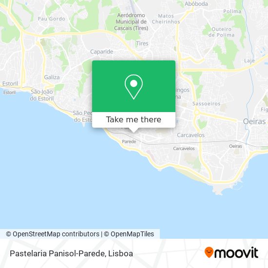 Pastelaria Panisol-Parede map