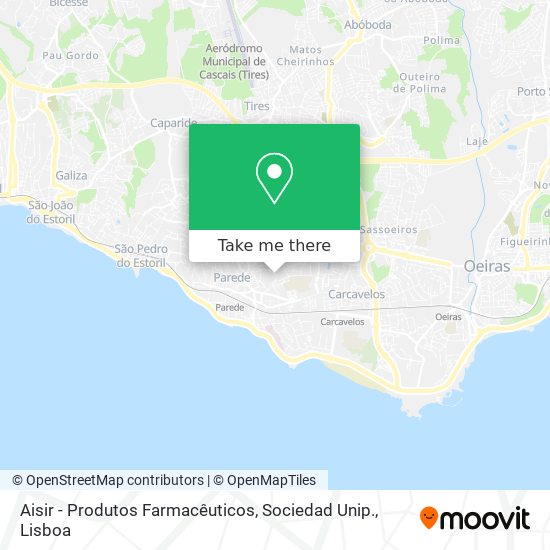 Aisir - Produtos Farmacêuticos, Sociedad Unip. mapa