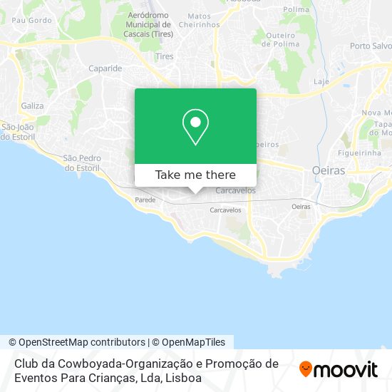 Club da Cowboyada-Organização e Promoção de Eventos Para Crianças, Lda mapa