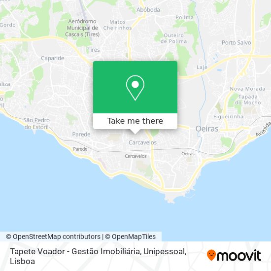 Tapete Voador - Gestão Imobiliária, Unipessoal map