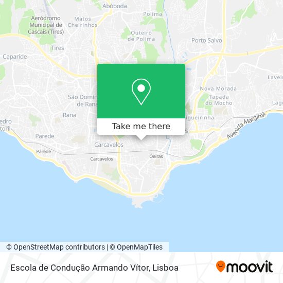 Escola de Condução Armando Vítor map