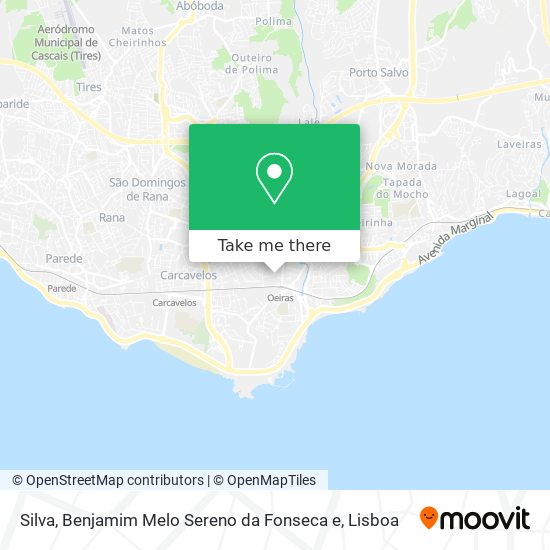 Silva, Benjamim Melo Sereno da Fonseca e mapa