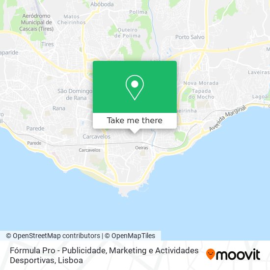 Fórmula Pro - Publicidade, Marketing e Actividades Desportivas map