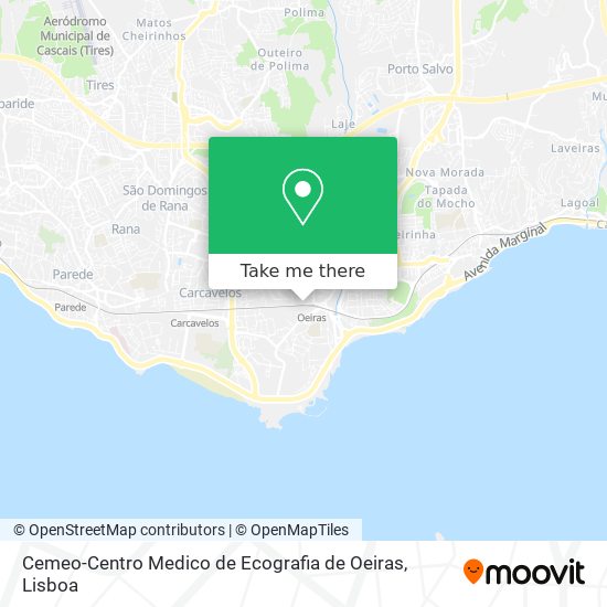 Cemeo-Centro Medico de Ecografia de Oeiras map