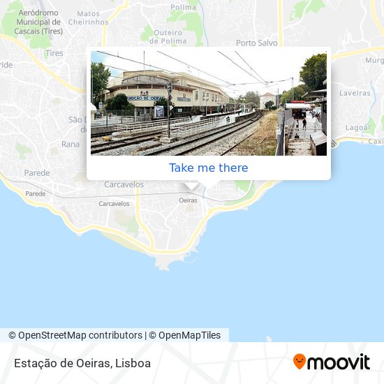 Estação de Oeiras mapa