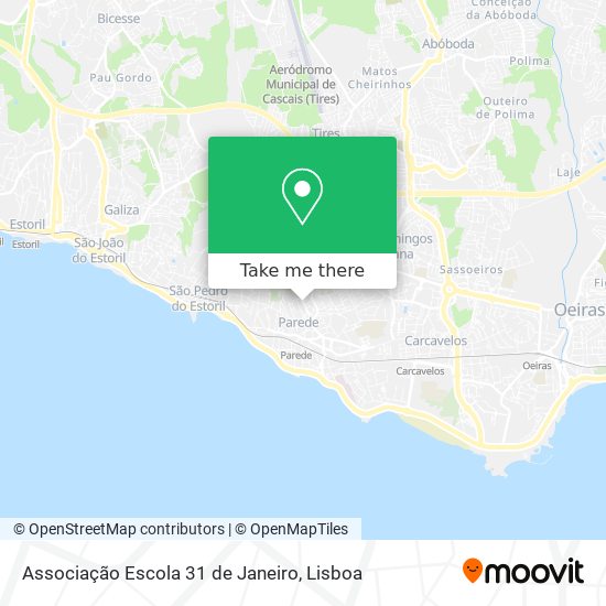 Associação Escola 31 de Janeiro mapa