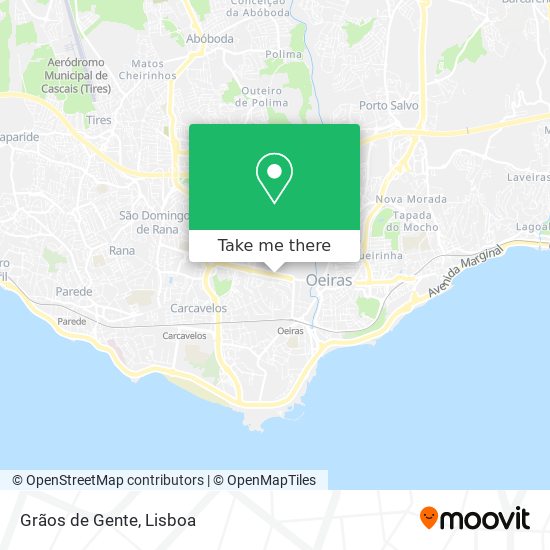 Grãos de Gente mapa