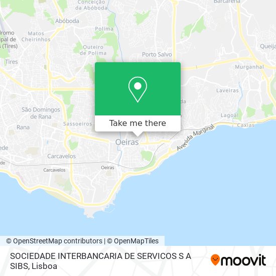 SOCIEDADE INTERBANCARIA DE SERVICOS S A SIBS map