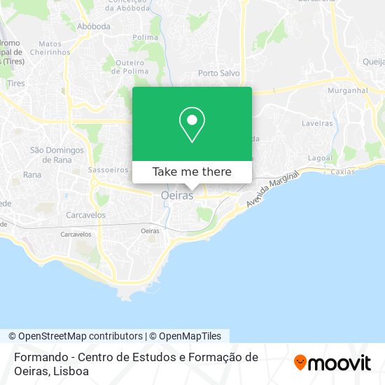 Formando - Centro de Estudos e Formação de Oeiras mapa