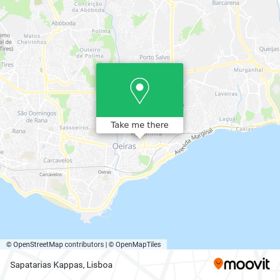 Sapatarias Kappas mapa