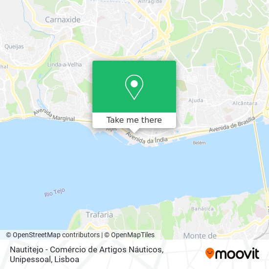 Nautitejo - Comércio de Artigos Náuticos, Unipessoal map