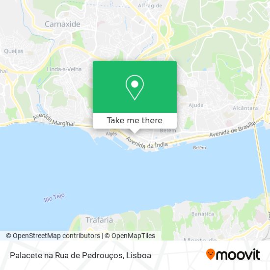 Palacete na Rua de Pedrouços map