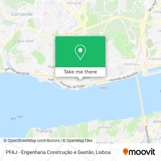 PFAJ - Engenharia Construção e Gestão map