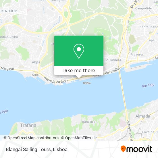 Blangai Sailing Tours map