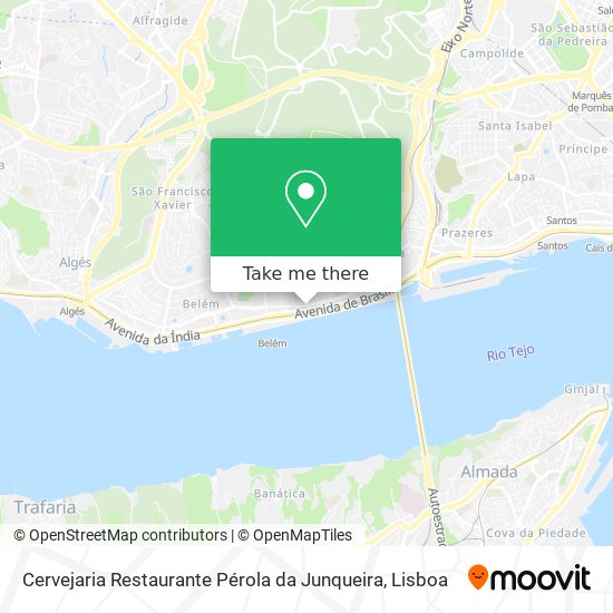 Cervejaria Restaurante Pérola da Junqueira map