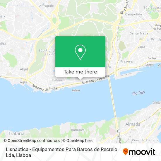 Lisnautica - Equipamentos Para Barcos de Recreio Lda mapa