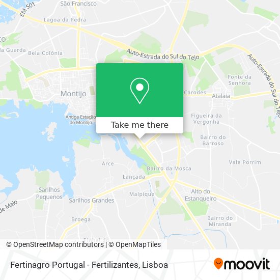 Fertinagro Portugal - Fertilizantes map