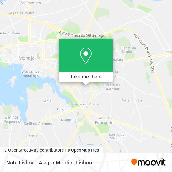 Nata Lisboa - Alegro Montijo map