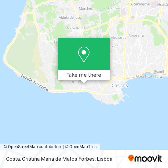 Costa, Cristina Maria de Matos Forbes mapa