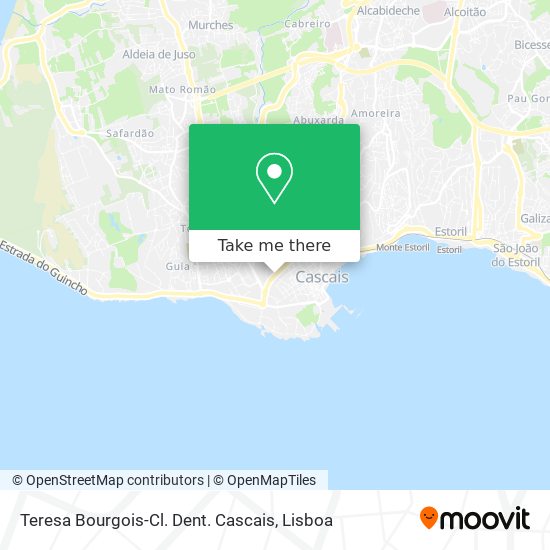 Teresa Bourgois-Cl. Dent. Cascais mapa