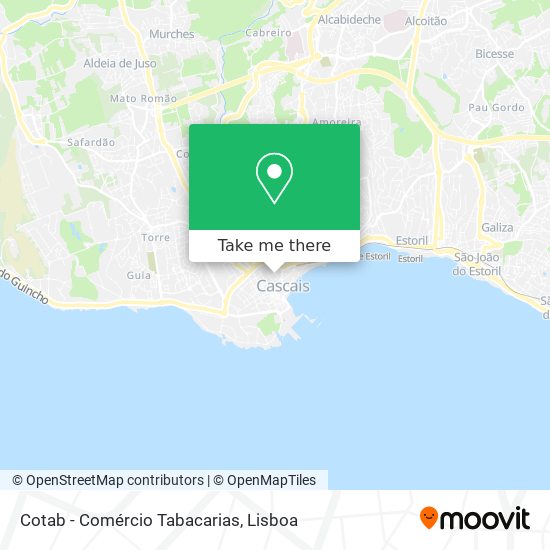 Cotab - Comércio Tabacarias map