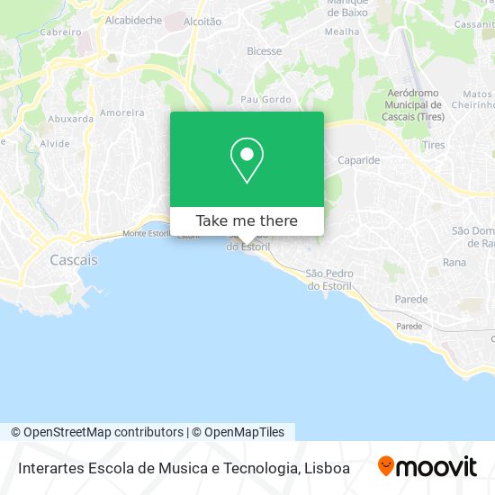 Interartes Escola de Musica e Tecnologia mapa