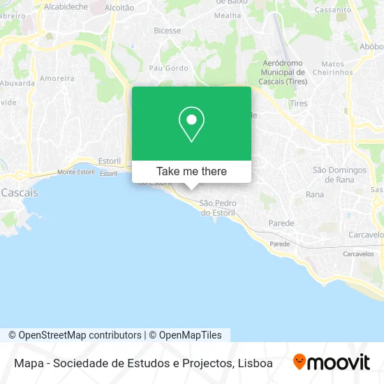 Mapa - Sociedade de Estudos e Projectos map