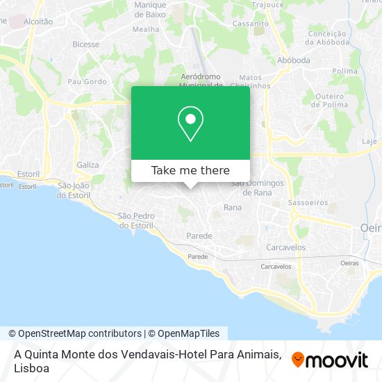 A Quinta Monte dos Vendavais-Hotel Para Animais map