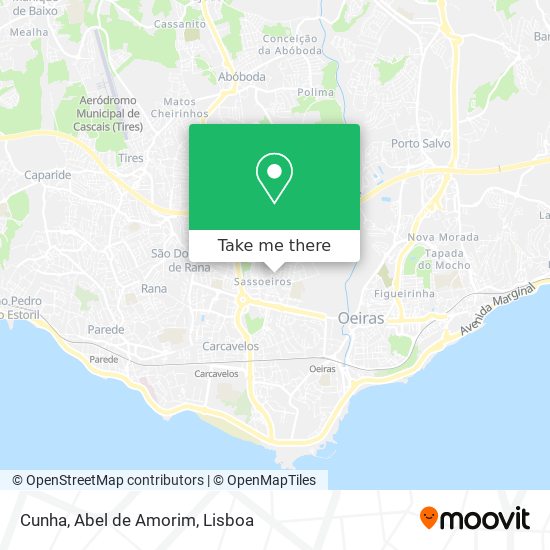 Cunha, Abel de Amorim map