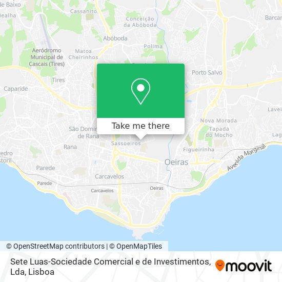 Sete Luas-Sociedade Comercial e de Investimentos, Lda map