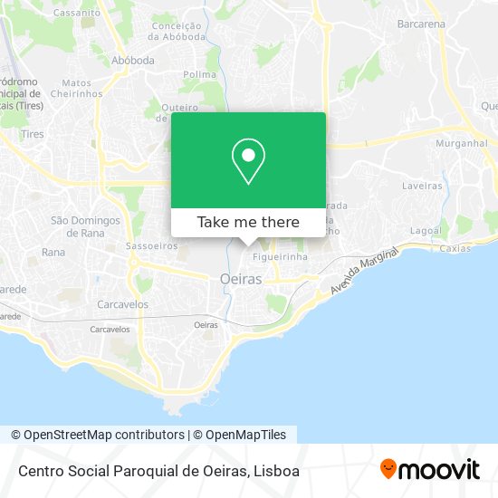 Centro Social Paroquial de Oeiras mapa