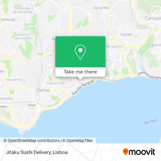 Jitaku Sushi Delivery mapa