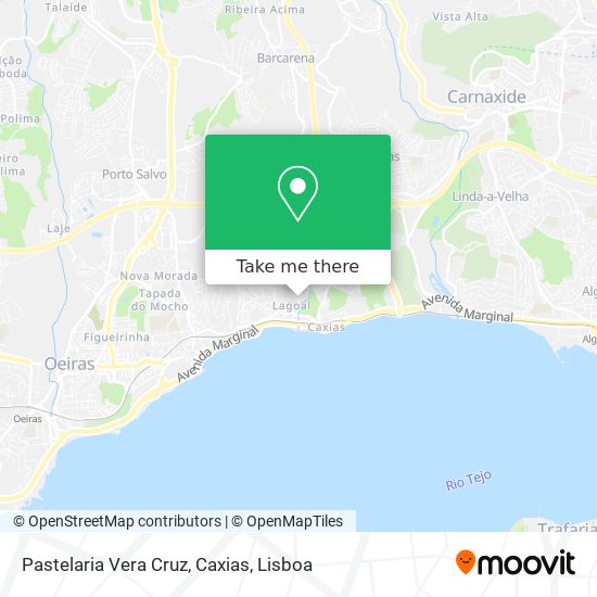 Pastelaria Vera Cruz, Caxias map