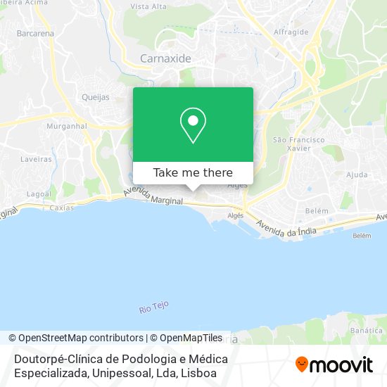 Doutorpé-Clínica de Podologia e Médica Especializada, Unipessoal, Lda map
