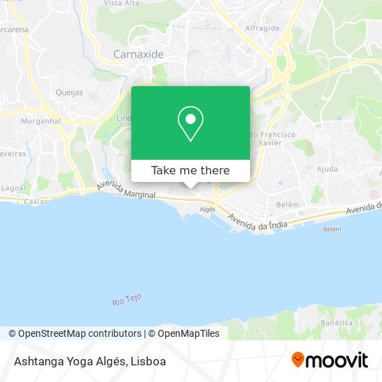 Ashtanga Yoga Algés mapa