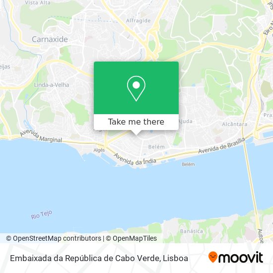 Embaixada da República de Cabo Verde map
