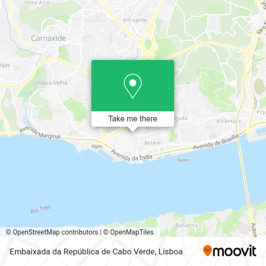 Embaixada da República de Cabo Verde map