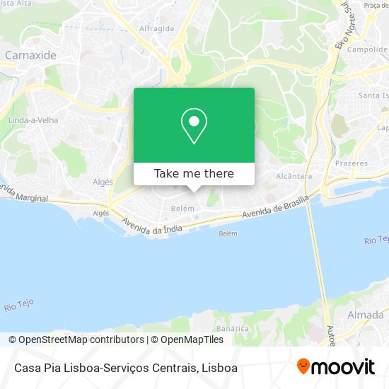 Casa Pia Lisboa-Serviços Centrais map