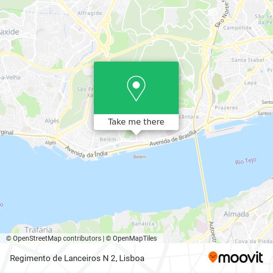 Regimento de Lanceiros N 2 map
