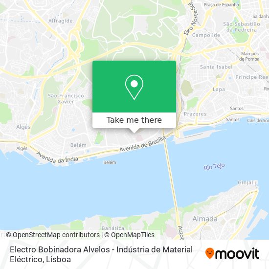 Electro Bobinadora Alvelos - Indústria de Material Eléctrico mapa