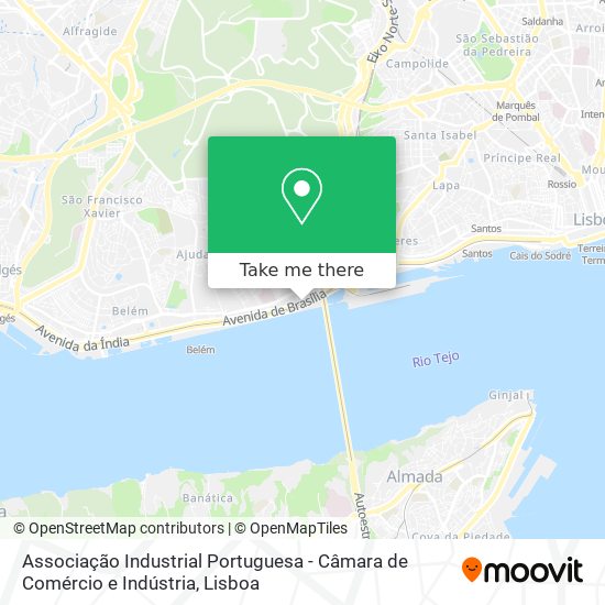 Associação Industrial Portuguesa - Câmara de Comércio e Indústria mapa