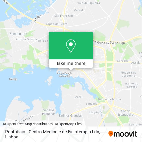 Pontofisio - Centro Médico e de Fisioterapia Lda mapa