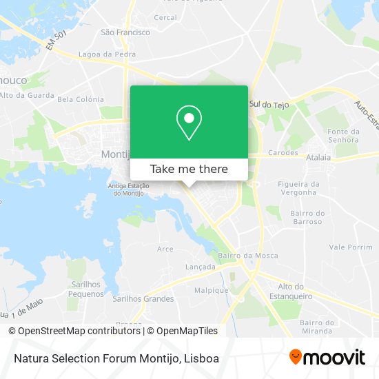 Natura Selection Forum Montijo map