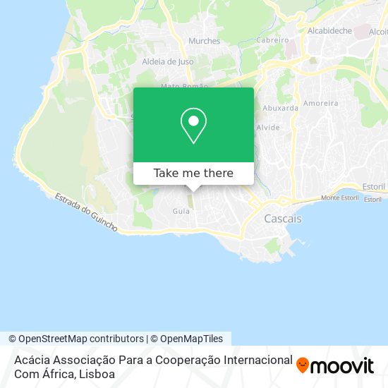 Acácia Associação Para a Cooperação Internacional Com África map
