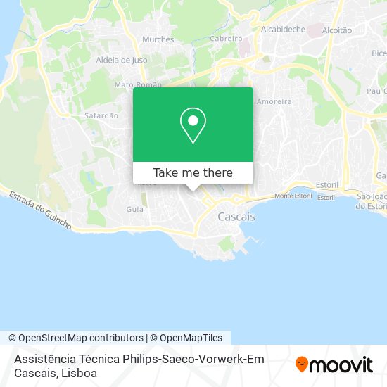 Assistência Técnica Philips-Saeco-Vorwerk-Em Cascais mapa