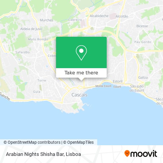 Arabian Nights Shisha Bar map
