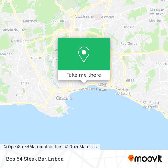 Bos 54 Steak Bar mapa